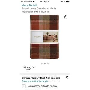 Bradwill 70" round tablecloth